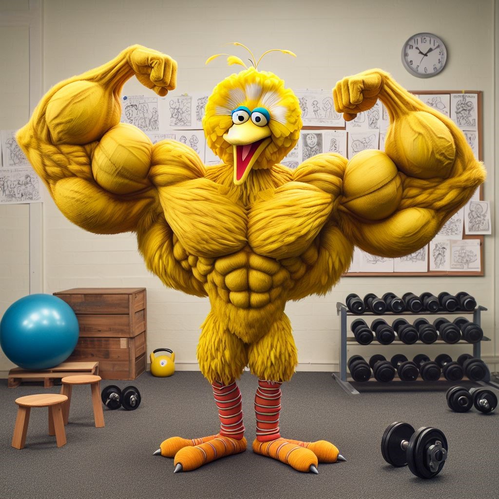 Bodybuilder Parrot Extremely Muscular Big Bird #1 by PenguinDareangel12 on DeviantArt