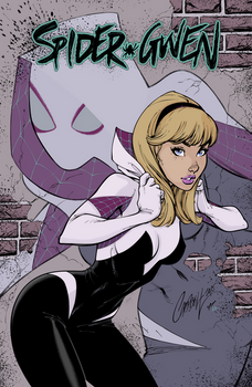 Spider Gwen #2 Variant by J Scott Campbell - color