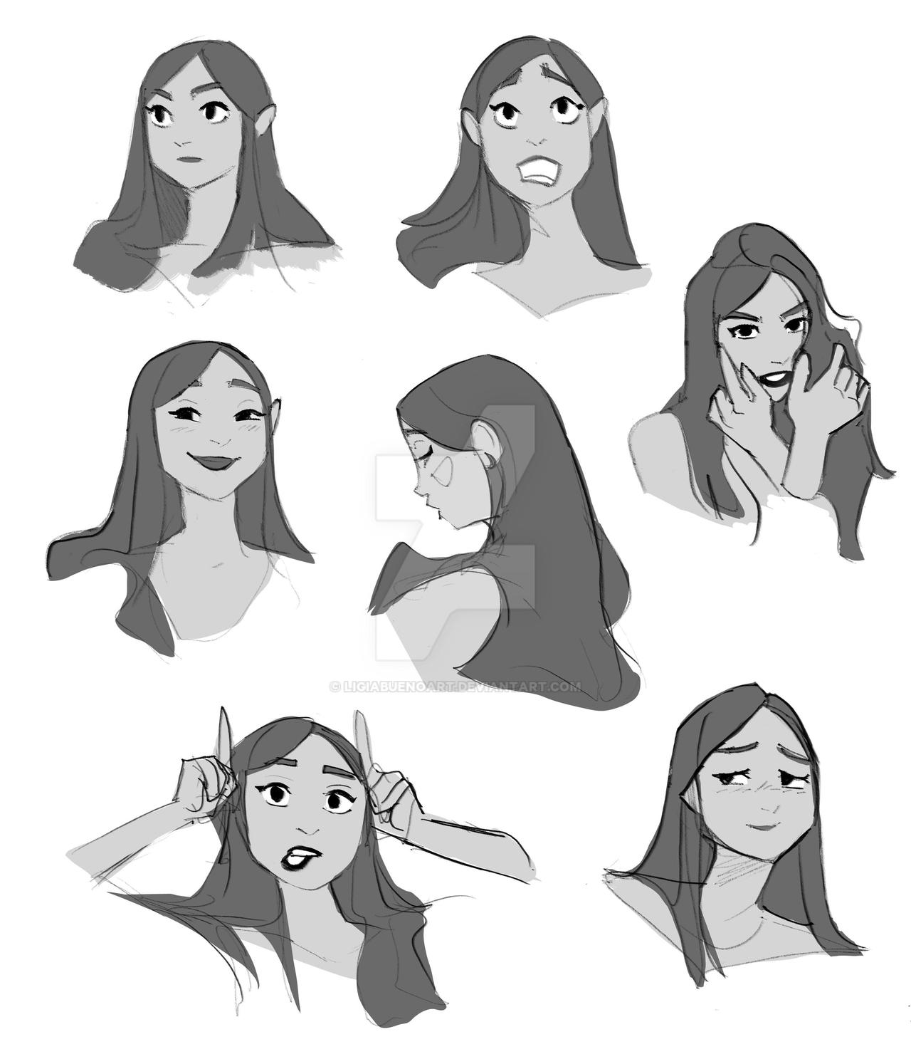 Expression Reference Real Expression reference Selene by ligiabuenoart on DeviantArt