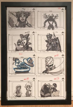 Kingdom Hearts TV  Pilot Panels Framed