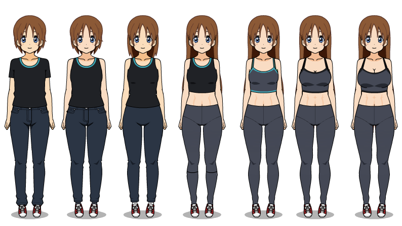 Male To Muscular Female Tg Sequence By Tysaylor141 On Deviantart.