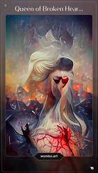 Queen of Broken Hearts (Wombo art)