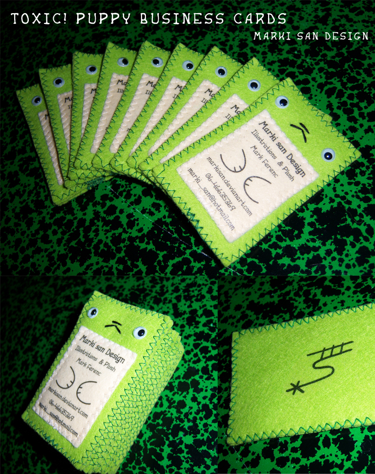 Toxic Puppy business cards