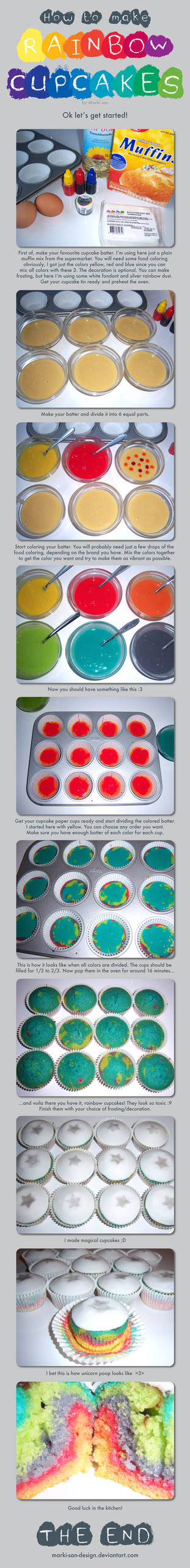 How to: Rainbow Cupcakes