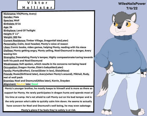 Viktor Character Bio