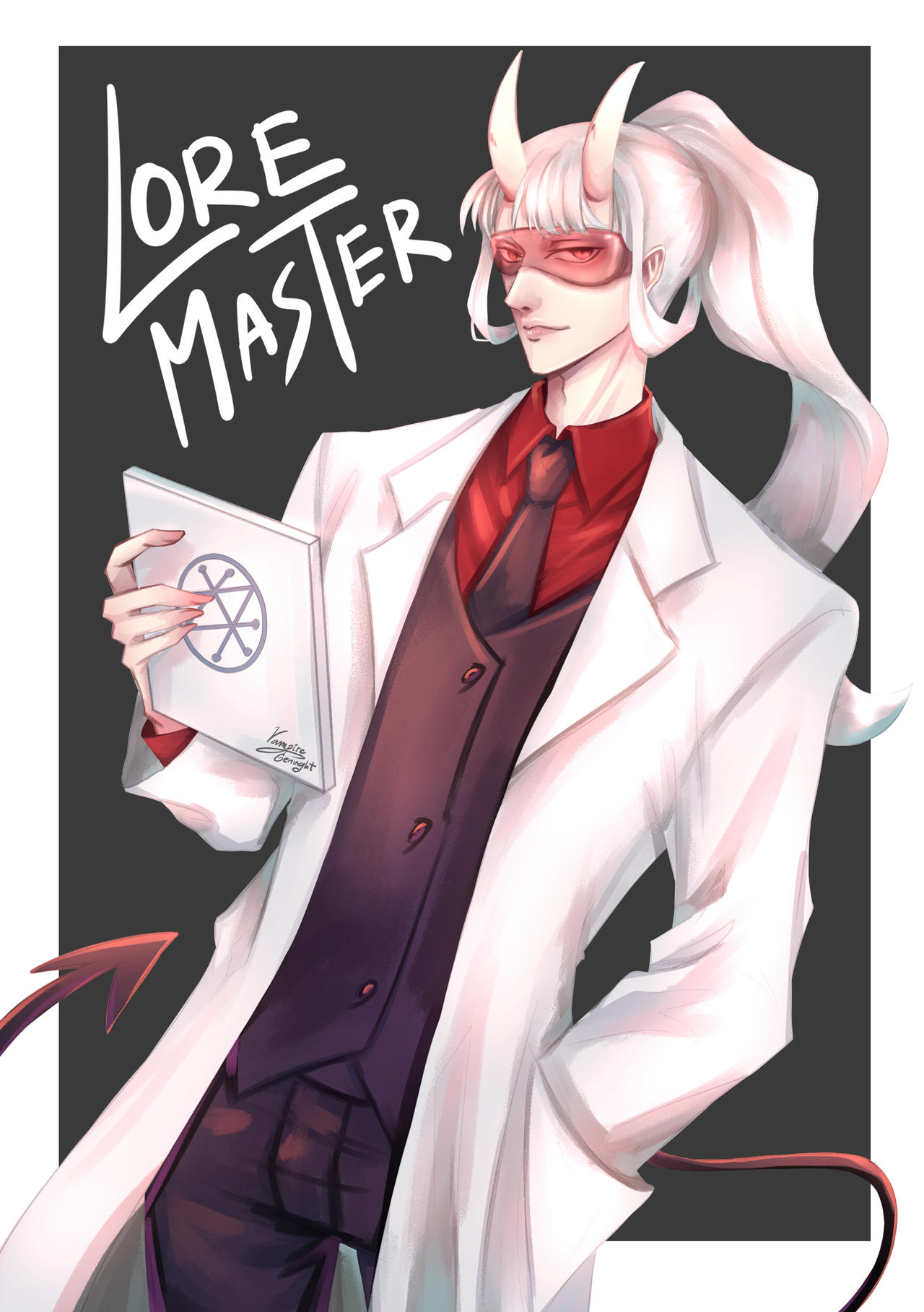Loremaster Helltaker_Loremaster (Male ver.) by VampireGeminight on DeviantArt