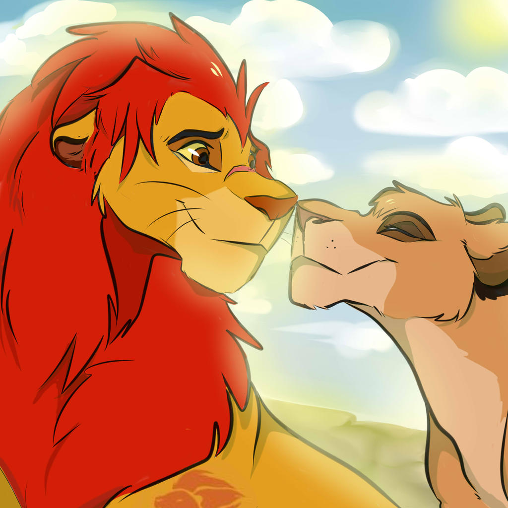 Vitani and Kion by kariing200