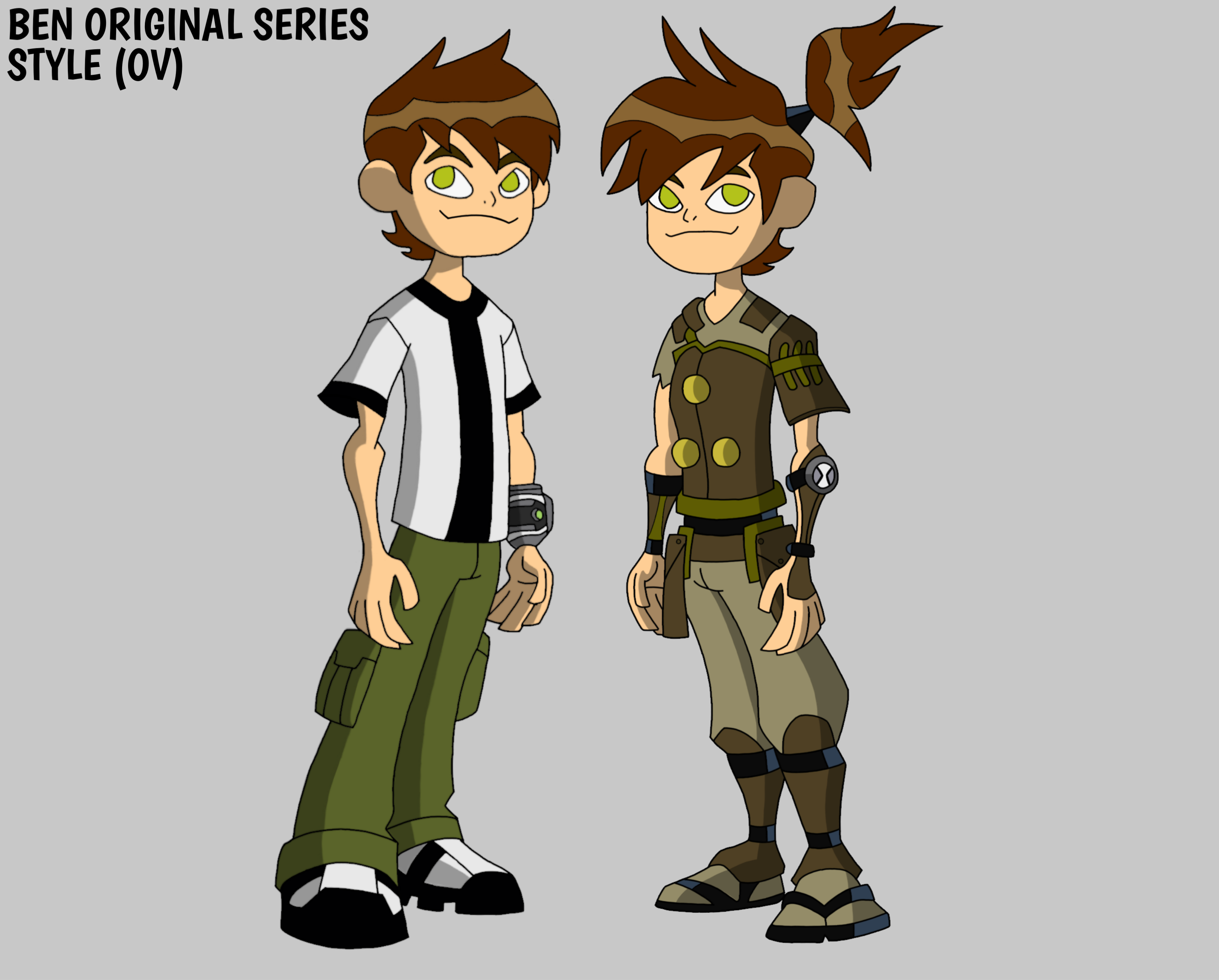 My version of 10 yr. old Ben and the original 10 by ForgeVdeviantart on  DeviantArt