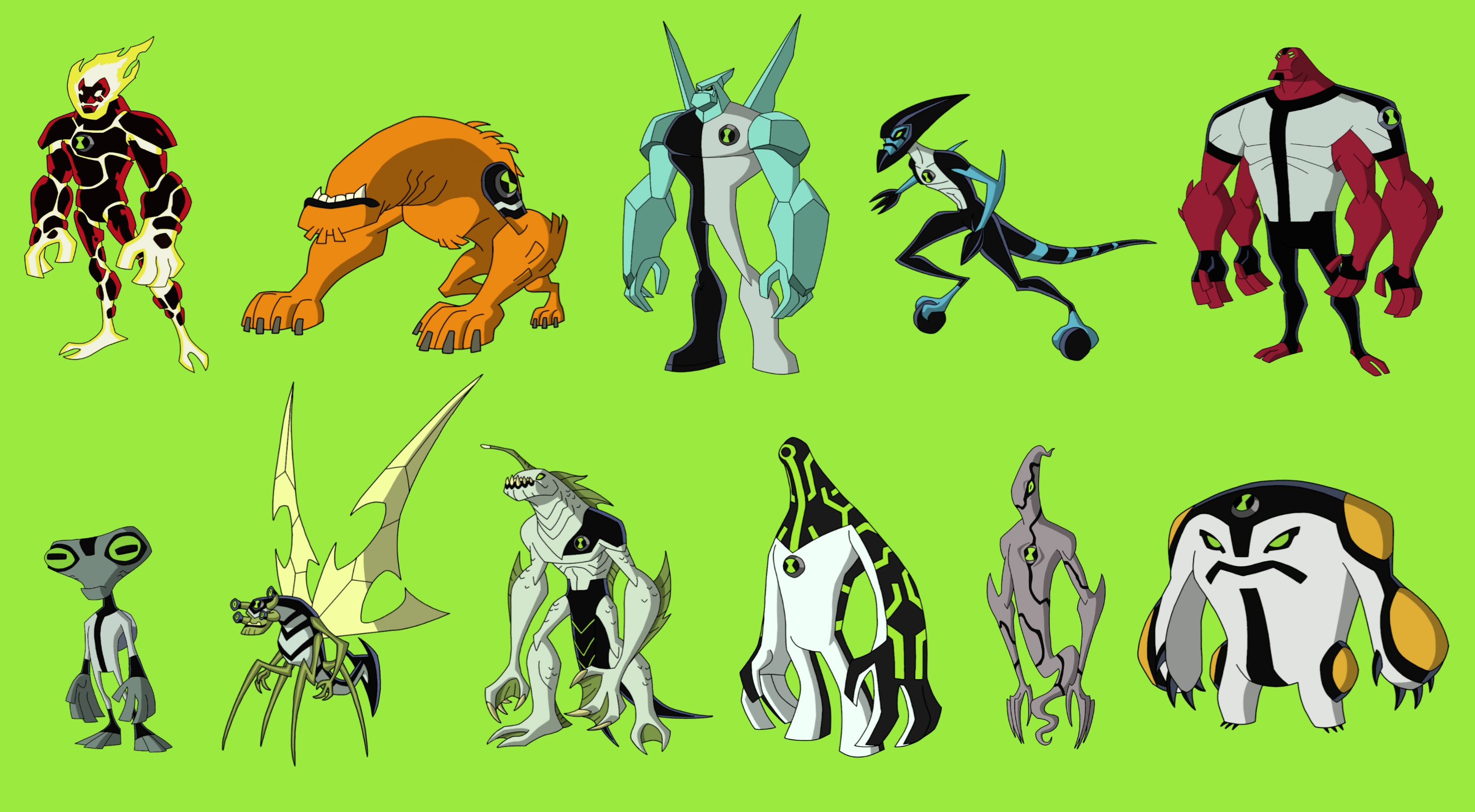 TODOS ALIENS DO BEN 10 OMNIVERSE(PARTE 1)