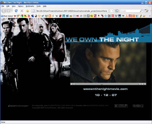 We own the night Trailer Site