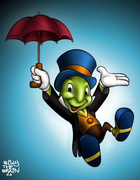 Jiminy Cricket Colour by billythebrain