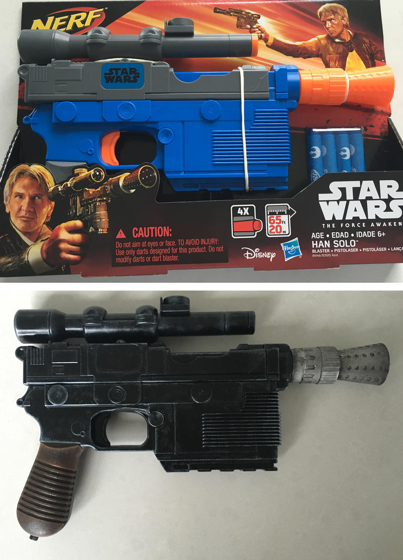 Han Solo Nerf Blaster Repaint
