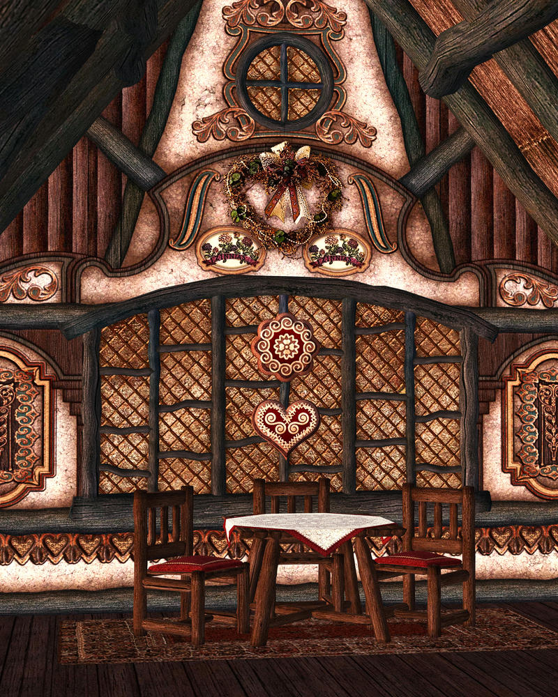 Gingerbread Dreams Background by zememz on DeviantArt