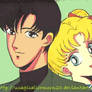 Old Sailor Moon Art - NR 3 Mamoru And Usagi