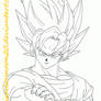 Son Goku Super Saiyan - B-Day Gift For Art-Chan