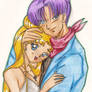 Trunks And Usagi  In Color