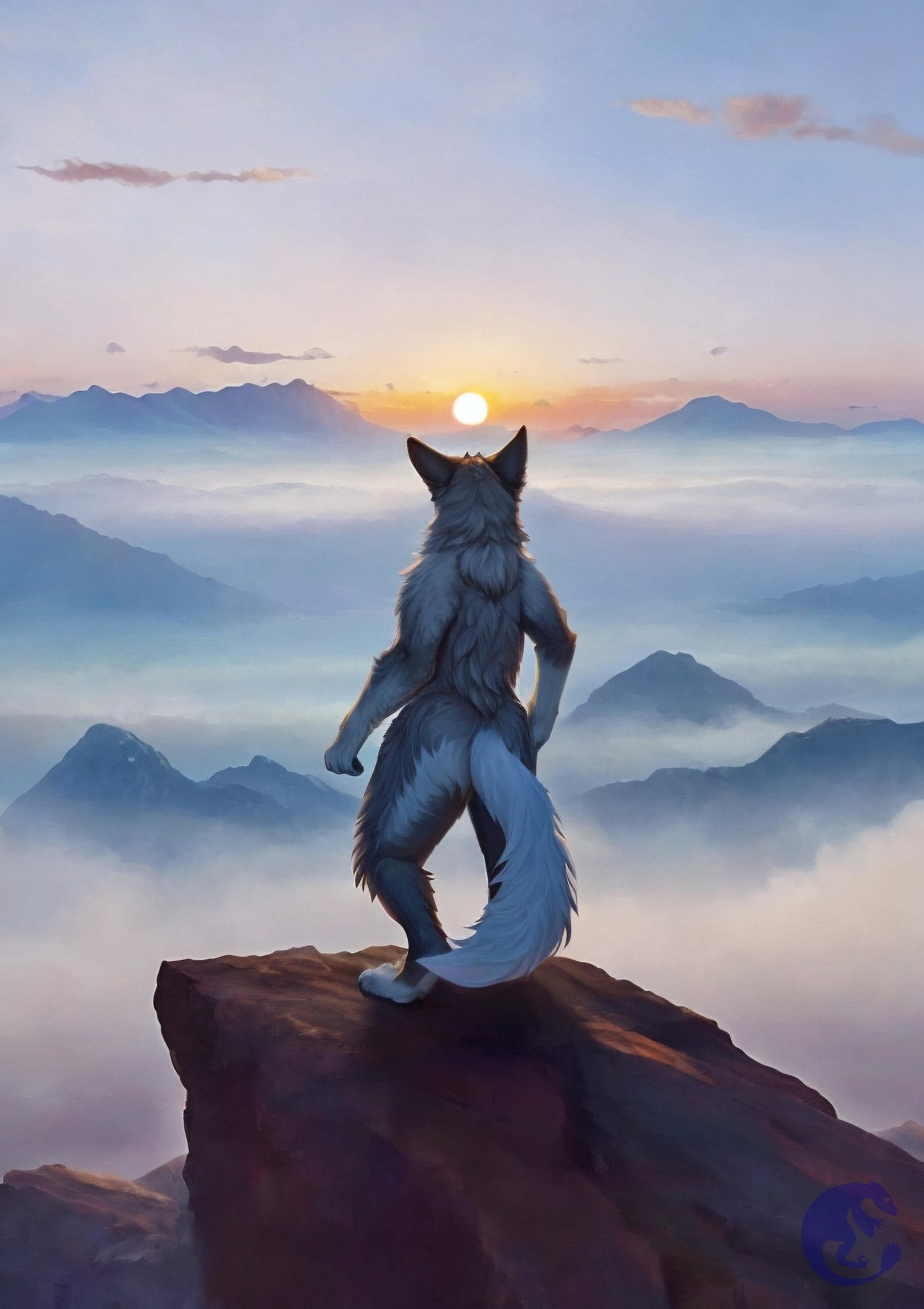 Fuzzy Raptor Furry Above The Sea Of Fog by Fuzzy--Raptor on DeviantArt