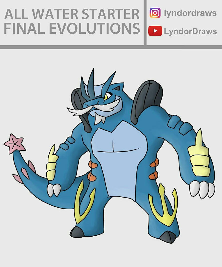 All Water Starter Final Evolutions Fusion