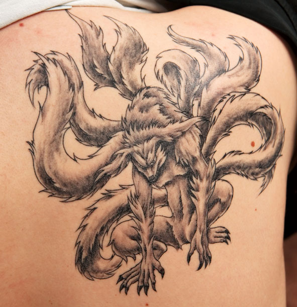 My tattoo: Kitsune by Anubic90
