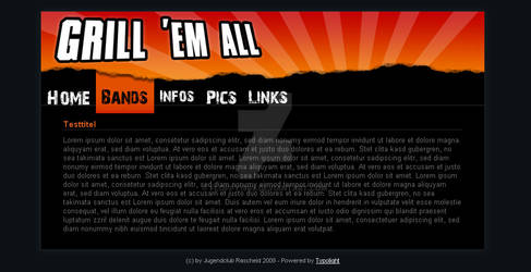 Grill Em All Homepage Design