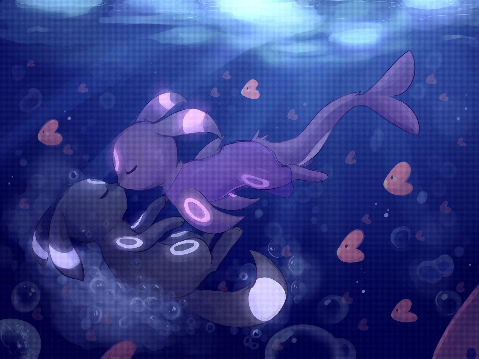 An Underwater Kiss