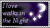 I Love Walks In The Night Stamp by whisperofstars