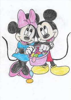 Adorable Mouse Couple's Easter