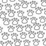 Cat paw pattern