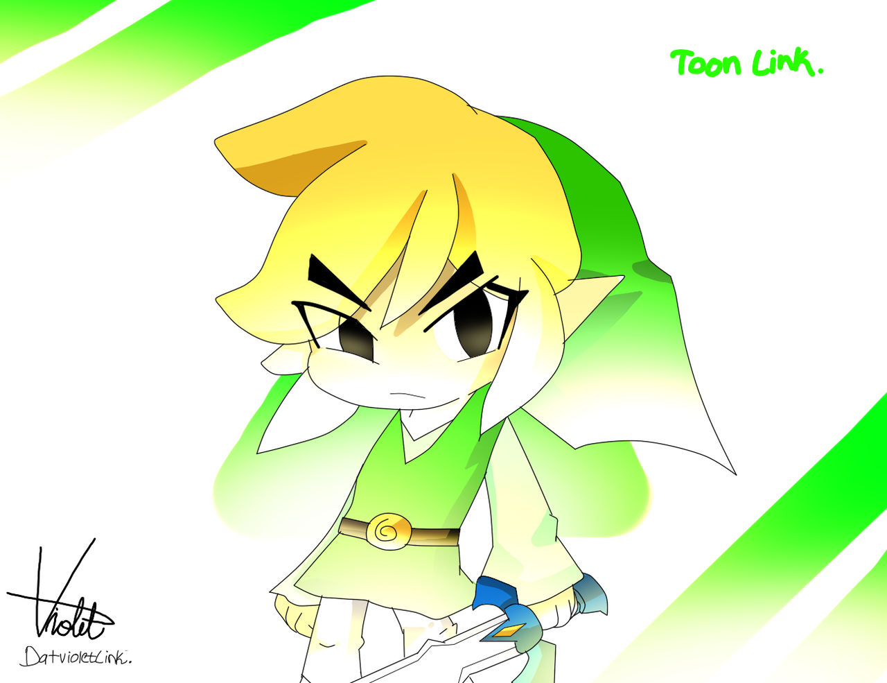Toon Link by DatVioletLink on DeviantArt
