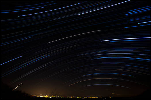 Star Trails in the Mountains