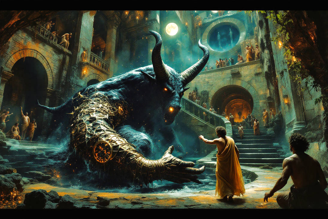 The Bull God Of Knossos by ArtyPete2 on DeviantArt