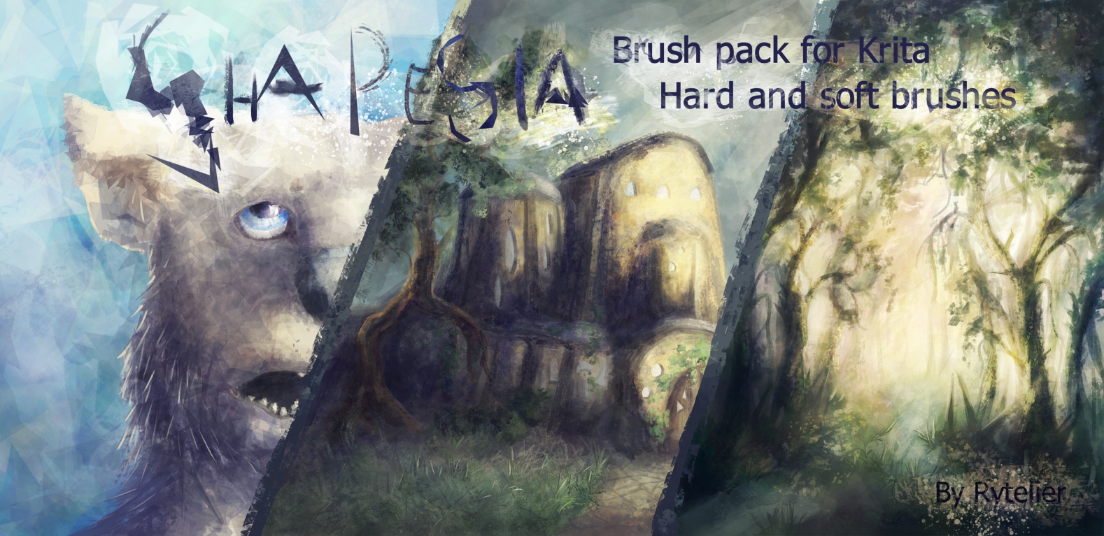 Shapesia - brush pack for Krita