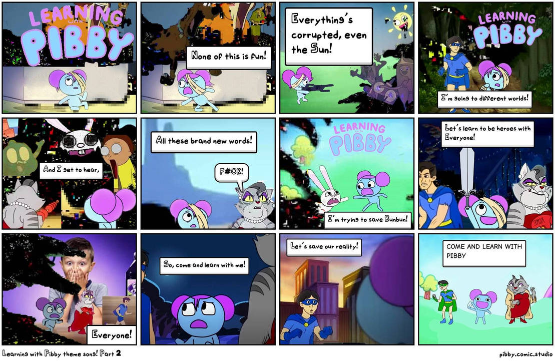 Learning with Pibby fanmade theme comic part 2 by AlongCameSonic on ...