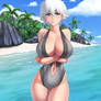 Isane Kotetsu - Gray Swimsuit