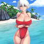 Isane Kotetsu - Red Swimsuit