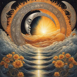 The sun and the moon as one