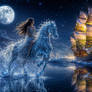Moonlit Rider and Sunlit Sails
