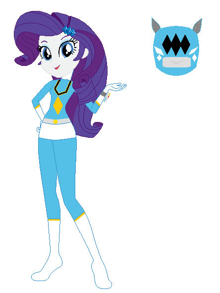 Rarity Blue Ranger by sonicspeedster92 on DeviantArt