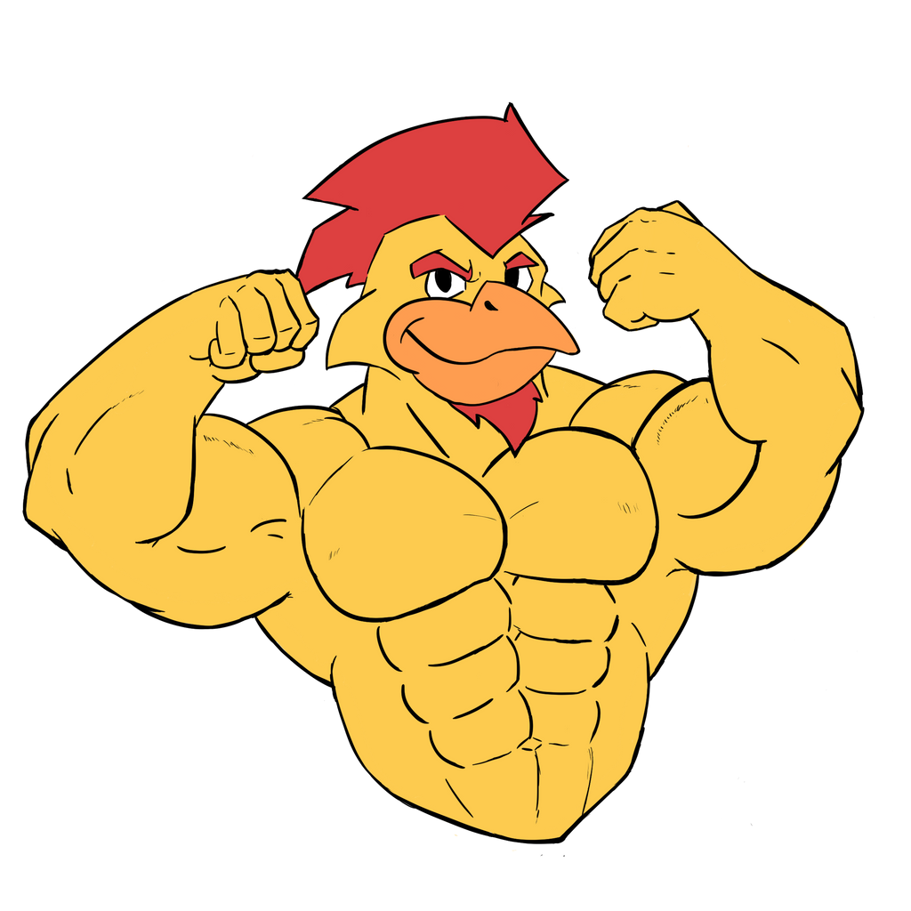 Buff Chicken by kemarux on DeviantArt