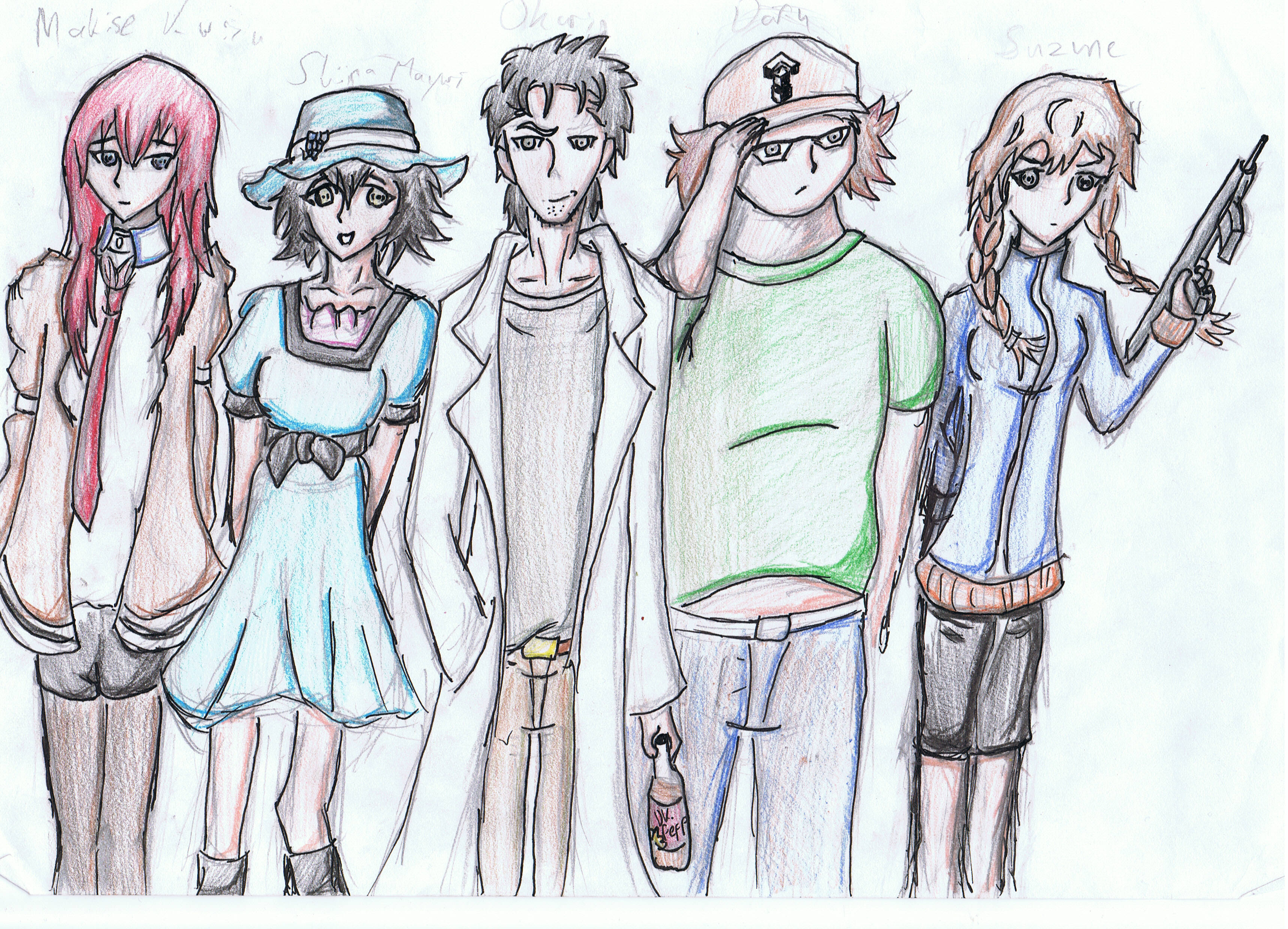Steins Gate A Few Characters Drawing By Sherryking On Deviantart Steins Gate A Few Characters Drawing By Sherryking On Deviantart