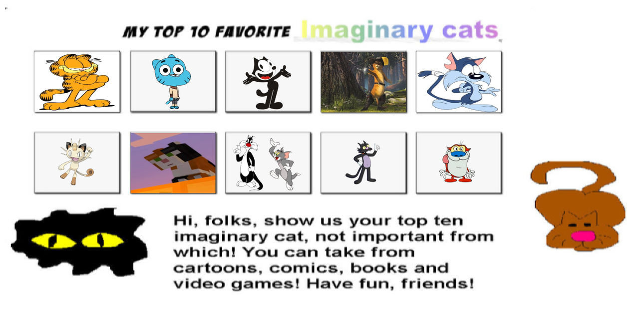 Top 10 Favorite Animated Cats by ToThinkSuddenly on DeviantArt