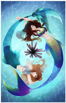 Commission - Mermaids