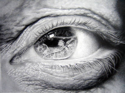 Eye study in pencil 1