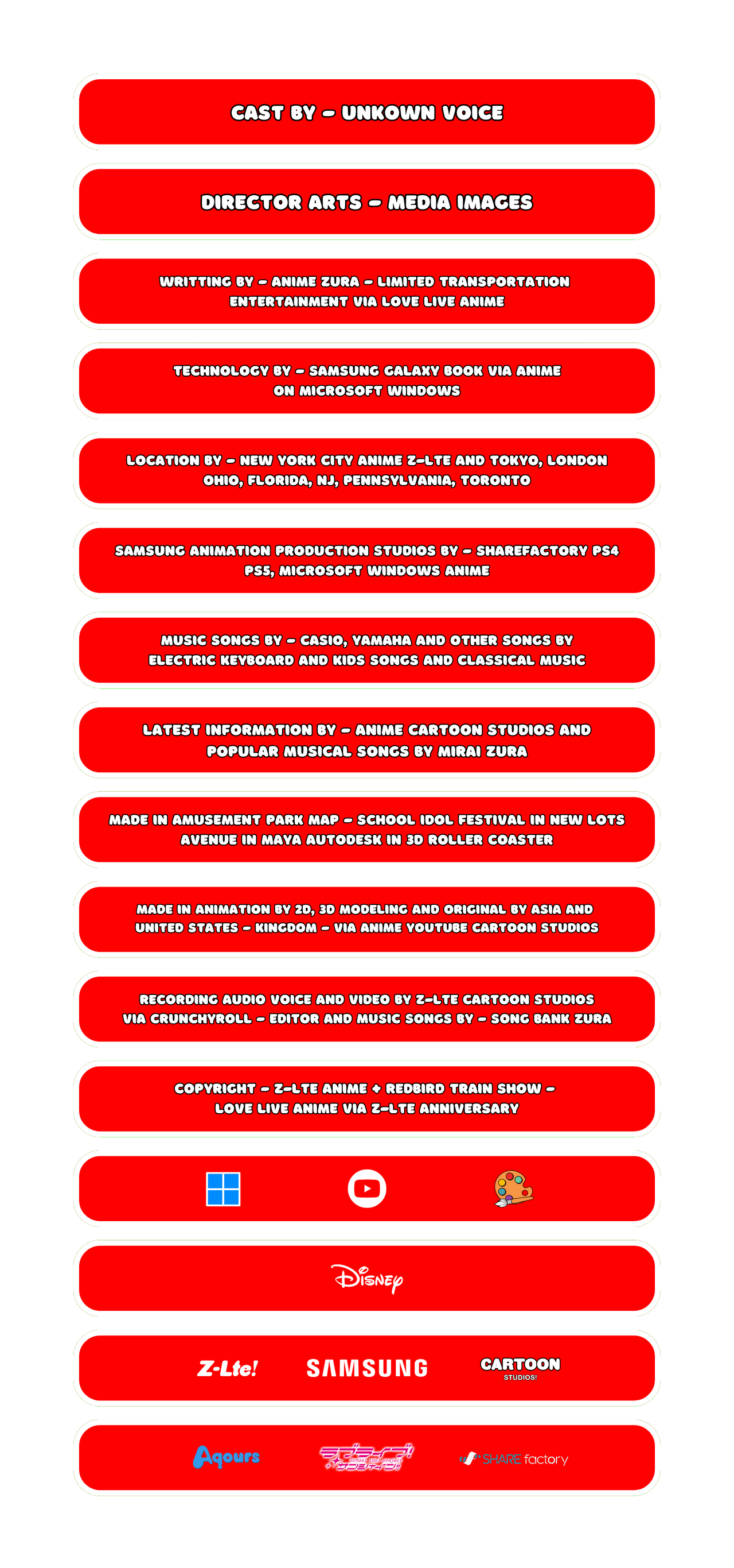 Red Credits Deviantart Redbird Train show anime credits shorts by Theanimenekobeta on DeviantArt