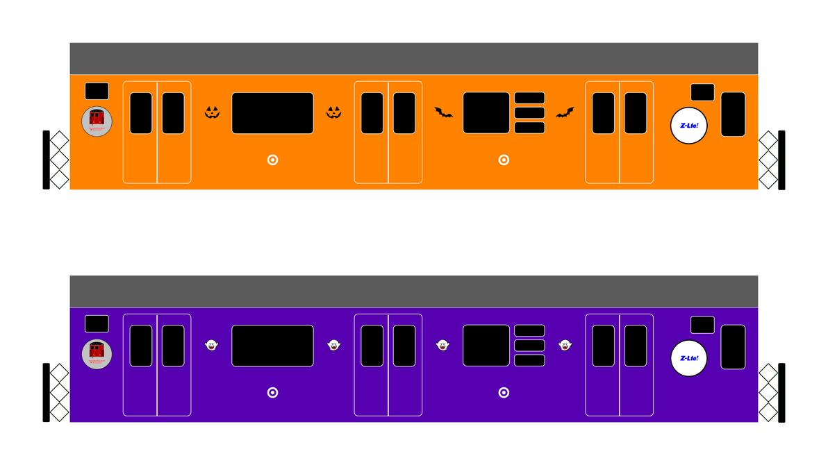 NEW! R33 R36 subway cars color wrap nyc trains by Theanimenekobeta on ...