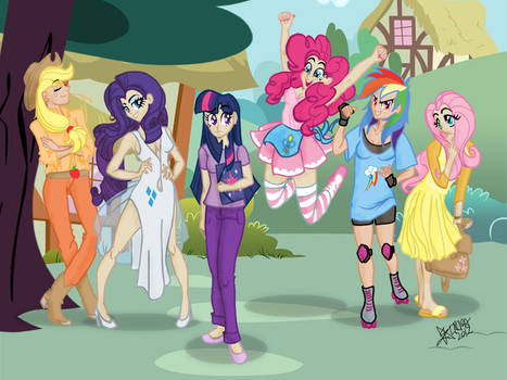 My Little Pony Humanized Wallpaper