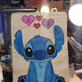 Stitch wood burning then colored 