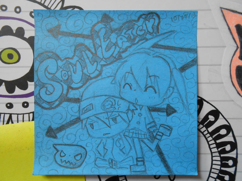 Sticky note Drawing by bluedrivemonster427 on DeviantArt