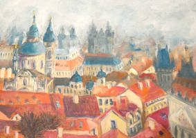 City panorama-Prague