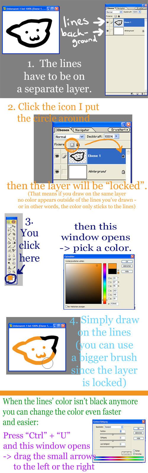 How to change line colors by RainOff on DeviantArt